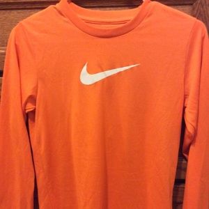 Nike orange exercise shirt